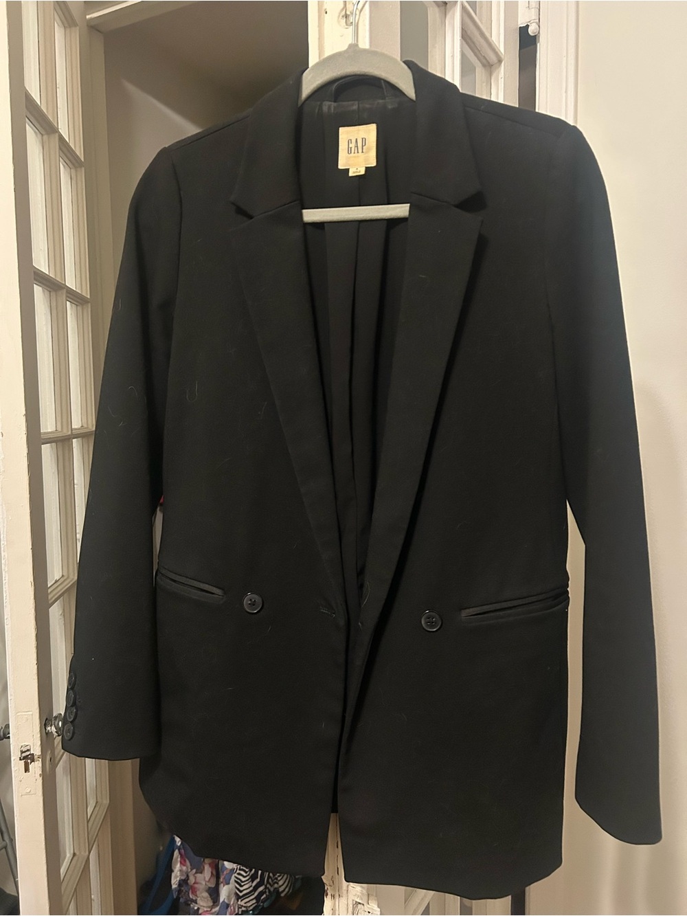 GAP Women's Black Single-Button Blazer